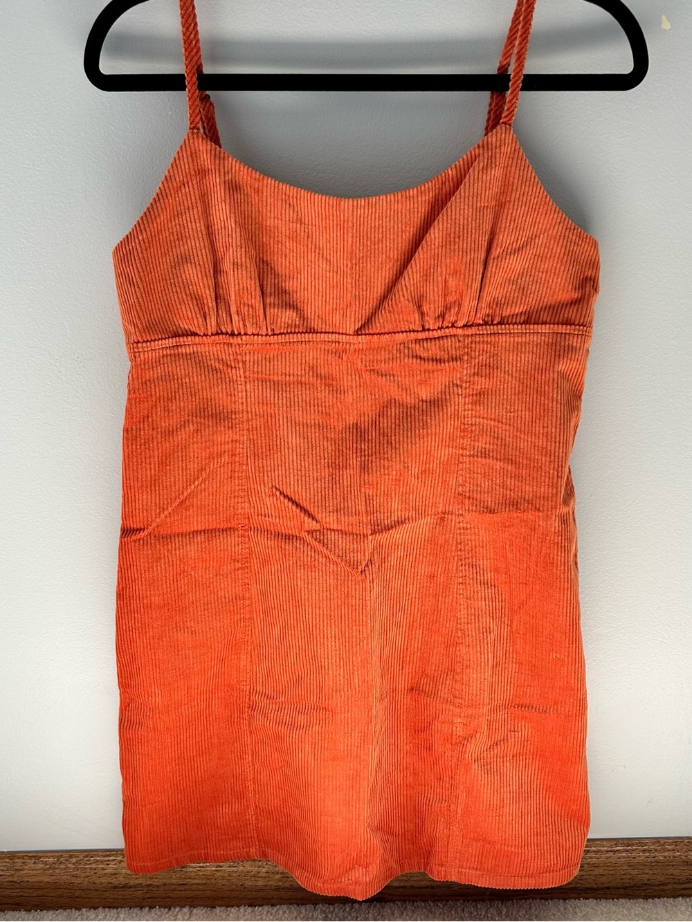 Orange Corduroy Dress